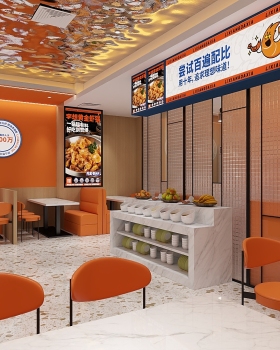 汉中吾悦广场李想大虾餐饮空间设计方案丨中国汉中