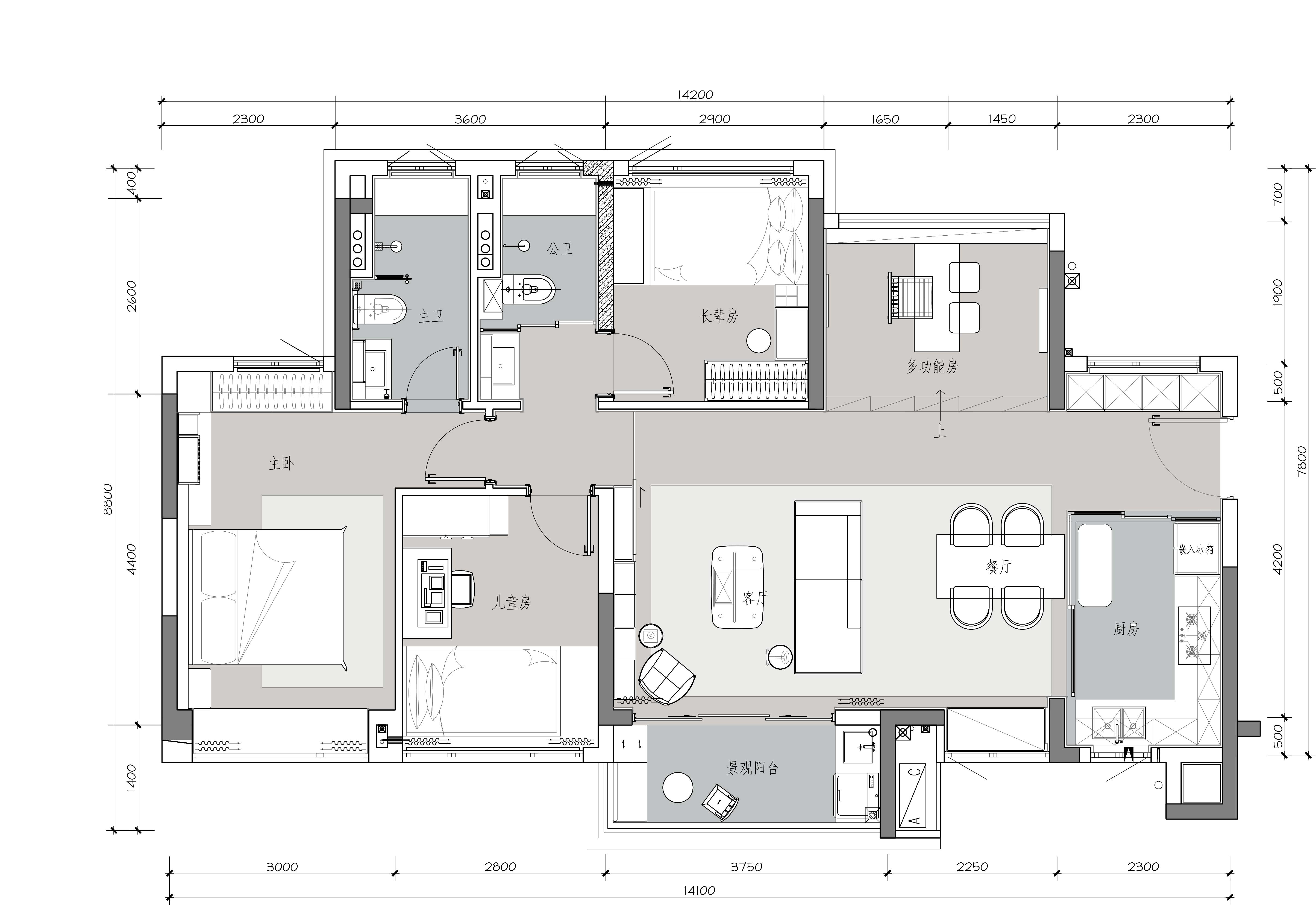 广州金茂万科都会四季106户型样板房丨中国广州丨深圳GNU金秋设计-72