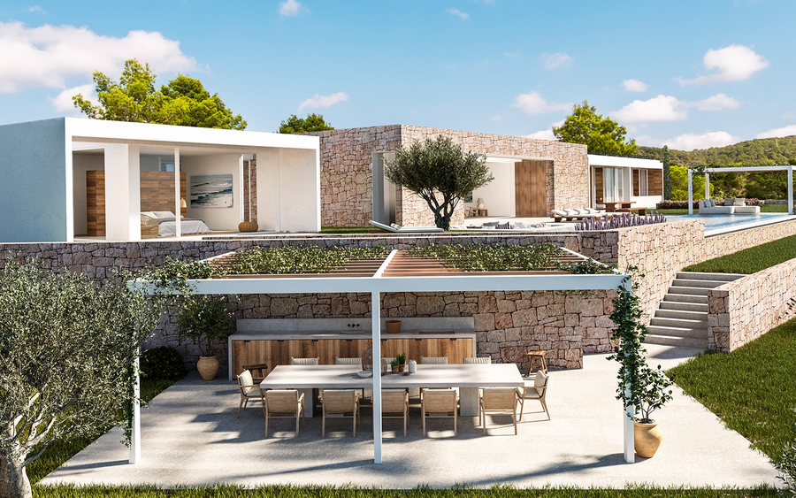 18 位建筑大师的伊维萨岛私人别墅设计,自然融入奢华-189