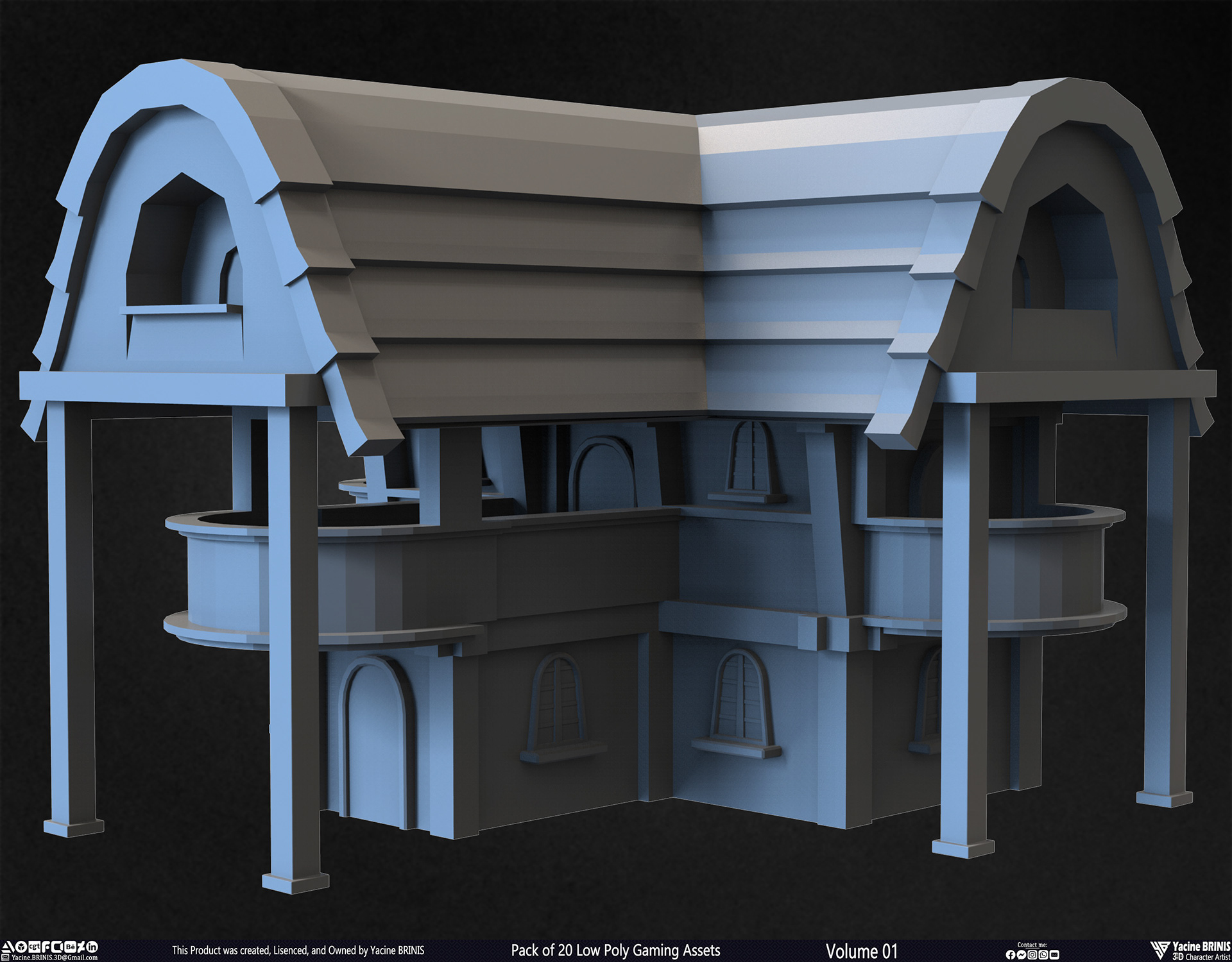 20 个低多边形游戏资产包丨Yacine BRINIS-17