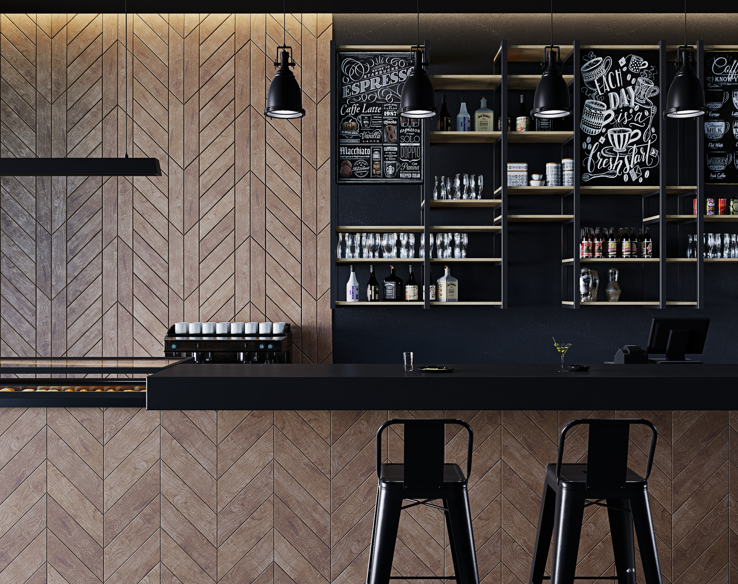 网站设计项目 展示木制墙面面板室内应用-7