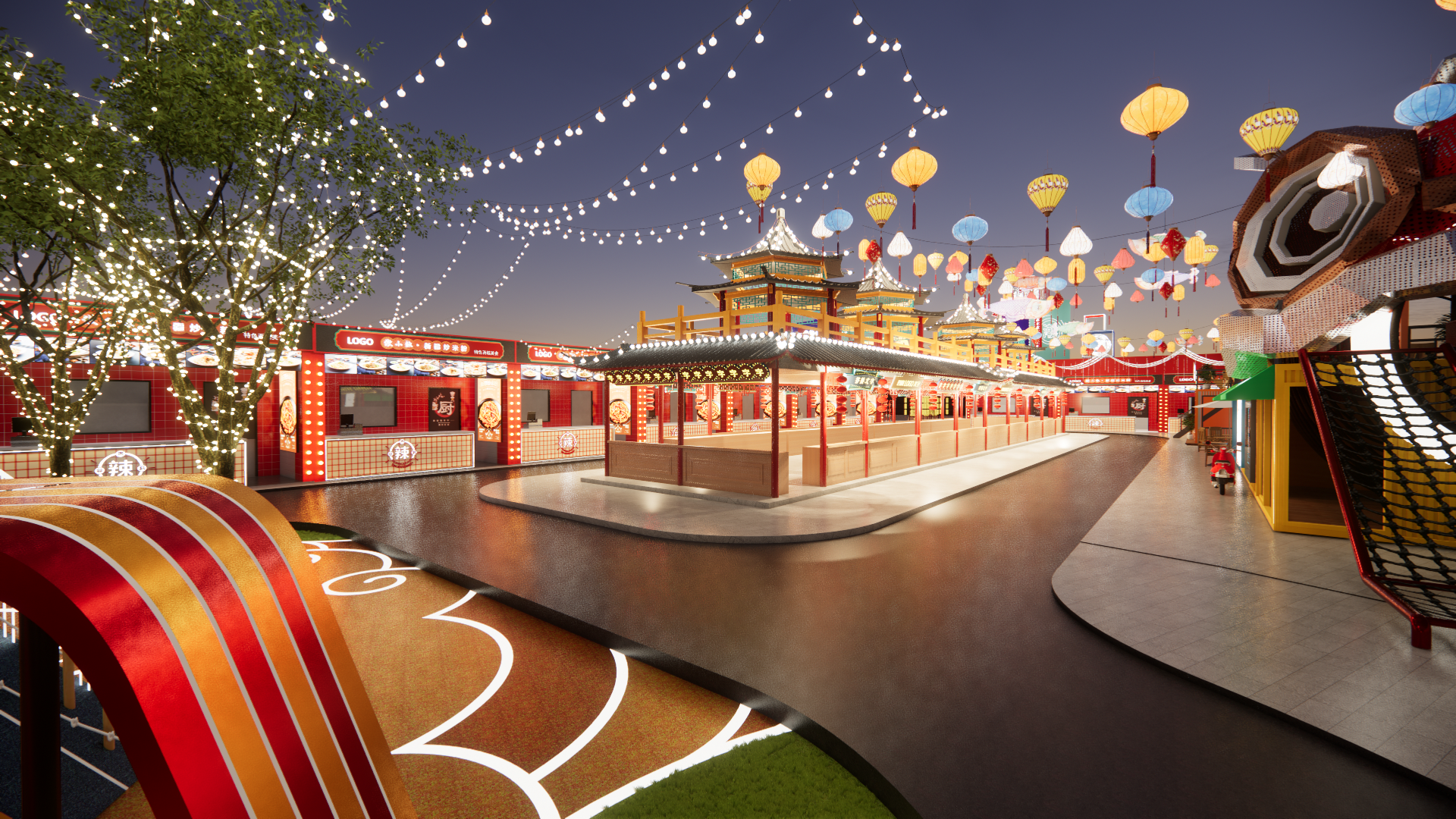 国潮夜市 新星夜市设计-21