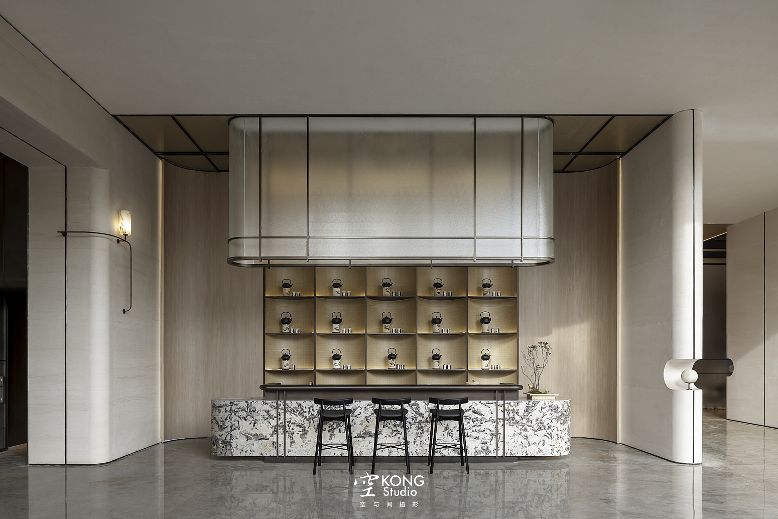 华润置地港宸润府销售中心丨内构筑设计-17