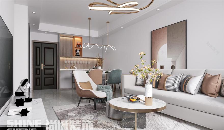 现代平层设计丨尚城装饰-3