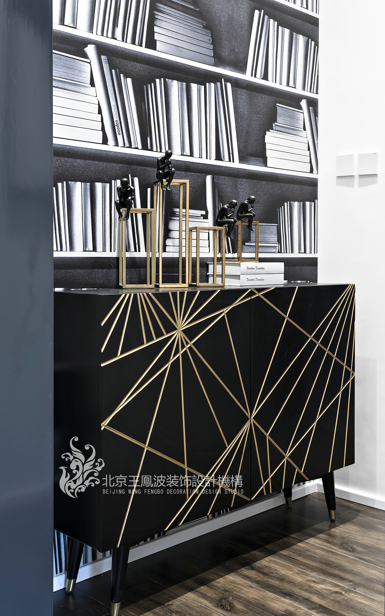 新城名苑样板房 | 王凤波设计,黑白色调的惊艳之作-5