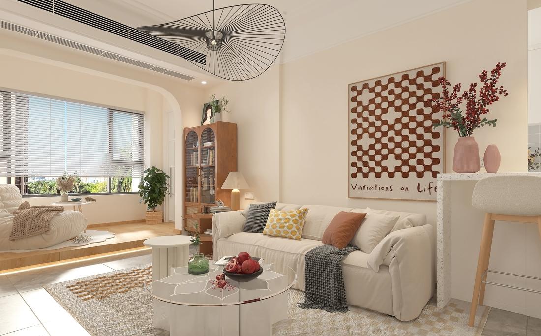 89m²温馨家软装改造-0