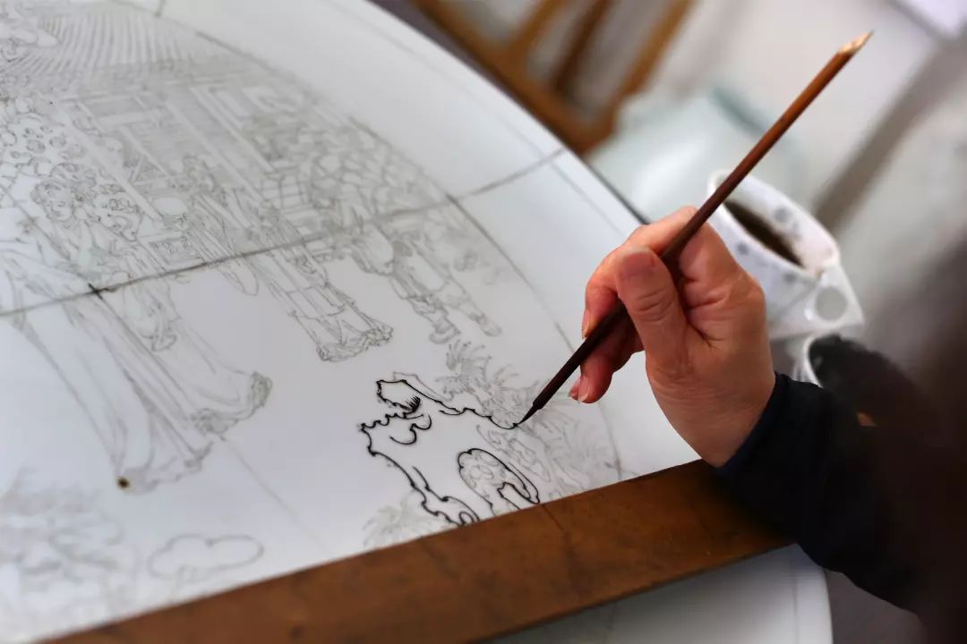 《版纳印象》瓷板画,传统广彩技艺与现代设计的完美结合-44