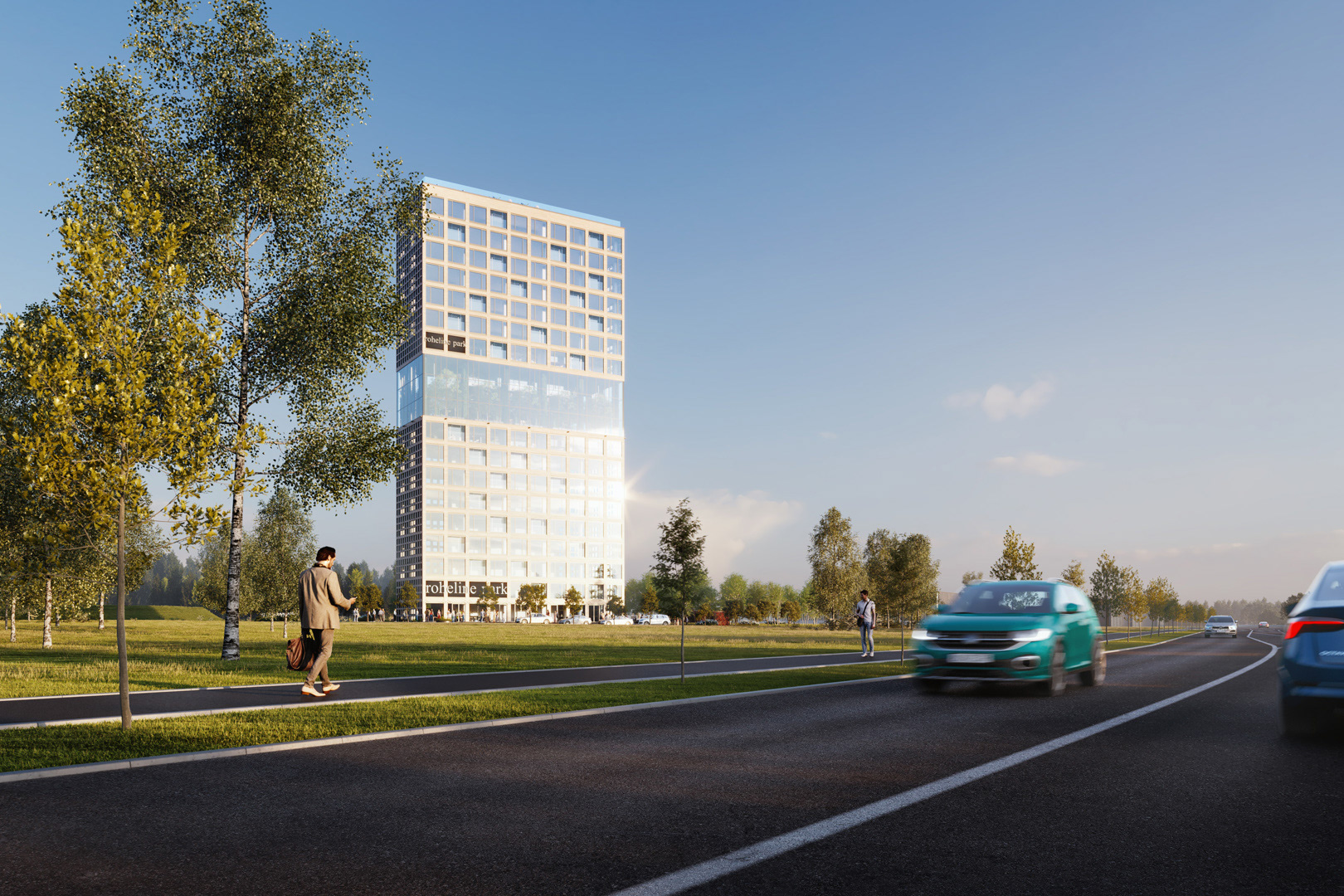 Roheline Park 办公楼商业 CGIs丨爱沙尼亚塔尔图丨Yellow Studio-16