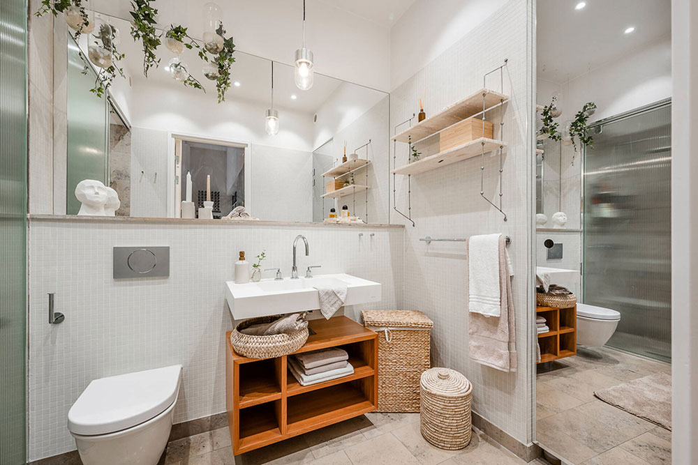 工业风独户公寓,超高天花板与私人露台-24