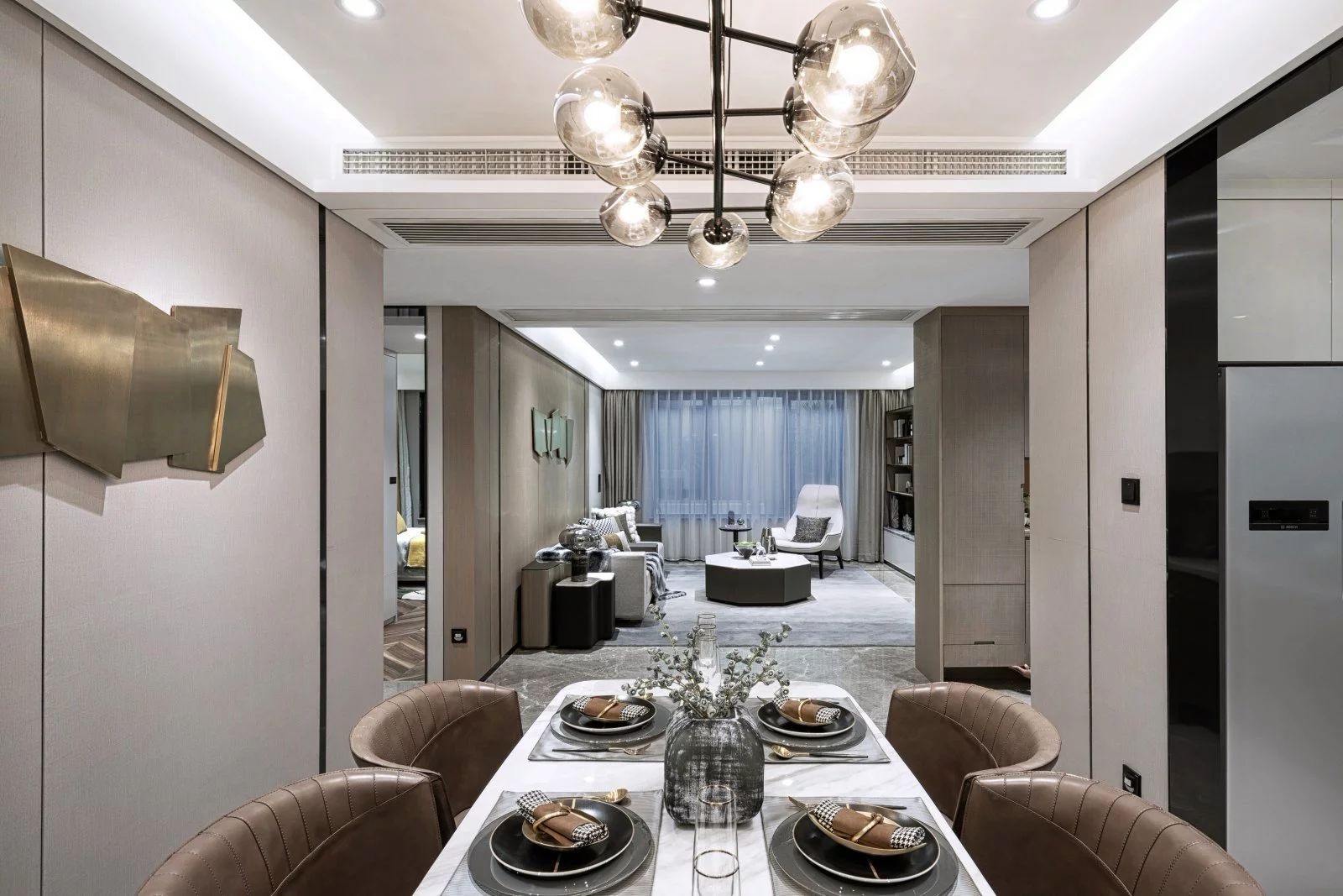 轻奢现代样板间 | 细节中的低调奢华-11