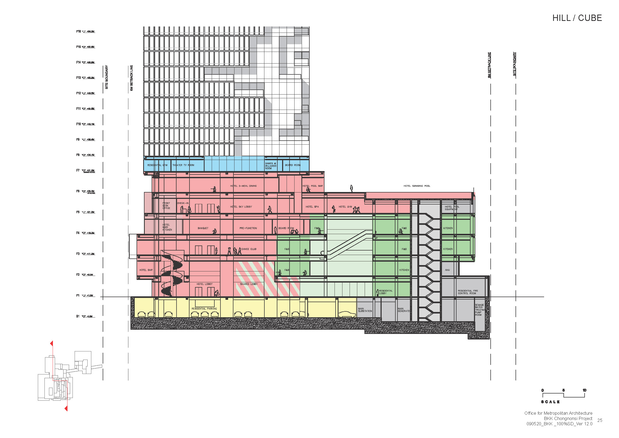 玛哈纳空塔（通常该建筑又名曼谷垂直花园曼谷画框，常见中文名还有通天塔 ，最准确名称以当地官方为准 ） 丨泰国曼谷丨OMA-34