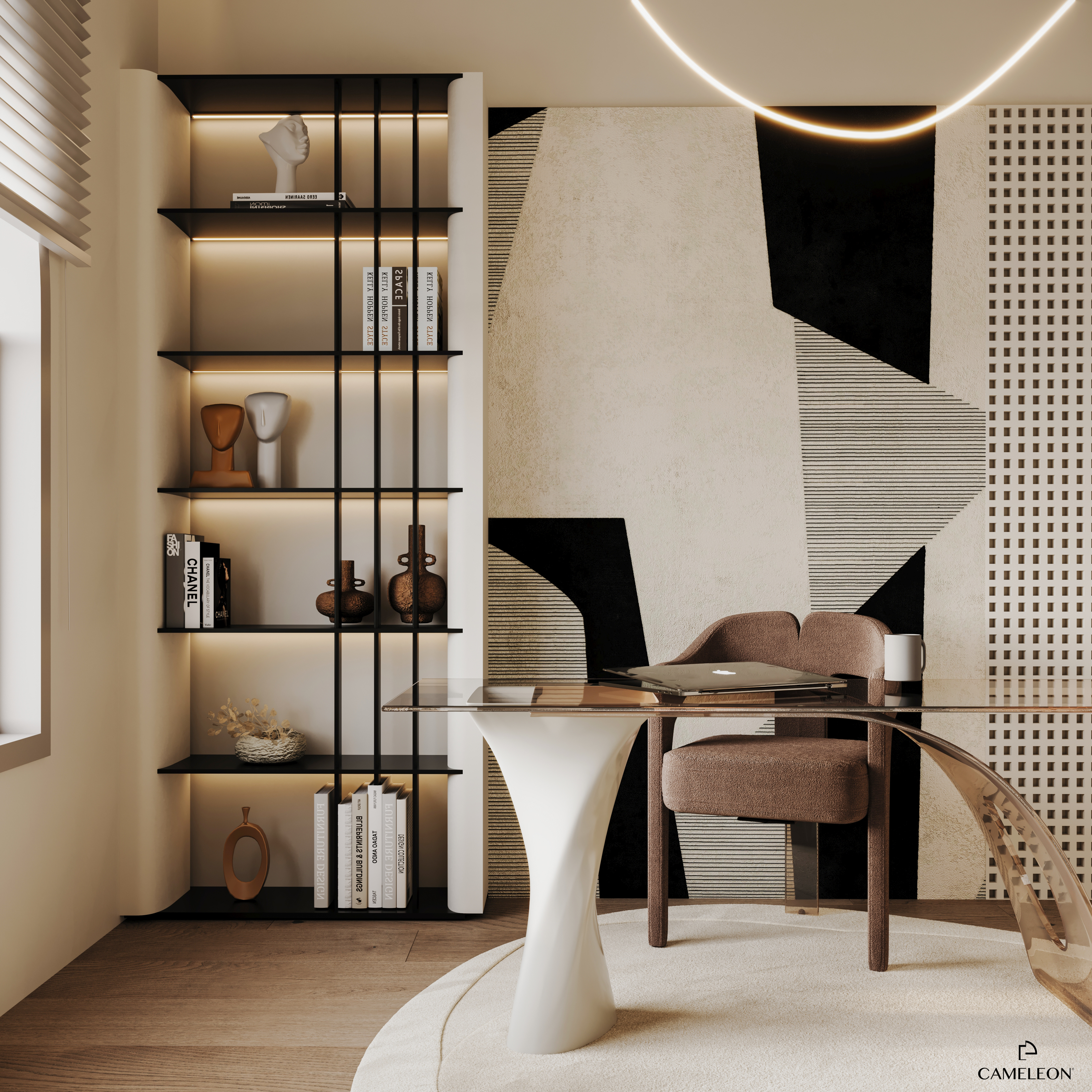 home office (Shoreline apartment palm Jumeirah)-0