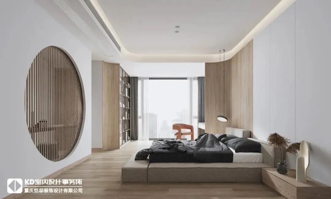 重庆渝北海悦蓝庭 | 侘寂风中的三代同堂生活-86