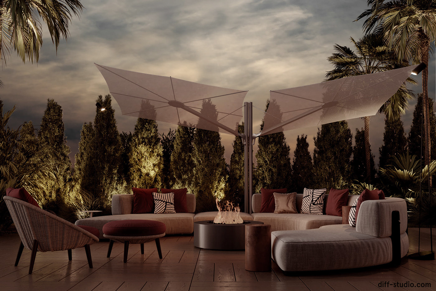 撒丁岛住宅户外花园丨意大利丨Diff-8