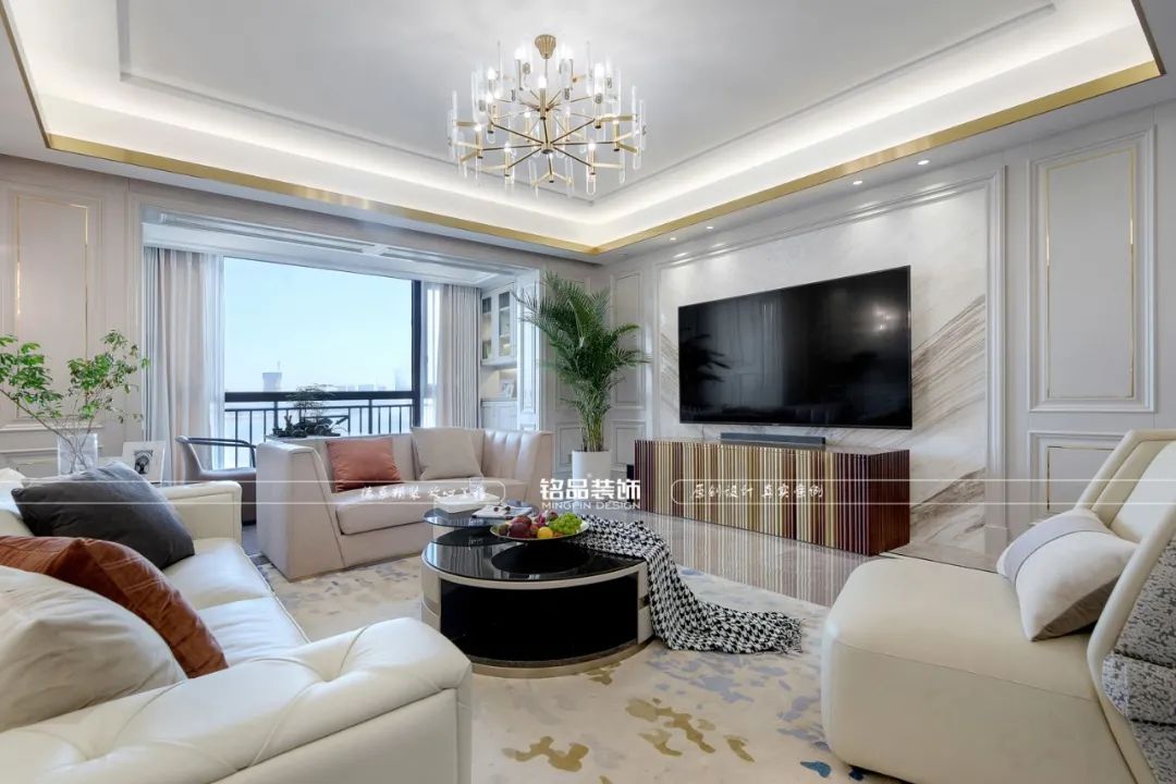 钱塘江畔意式轻奢江景房丨铭品装饰-22