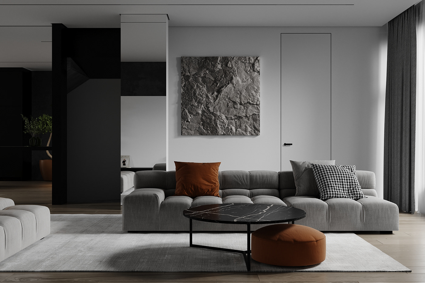 220㎡简约风公寓 既温馨又舒适-1