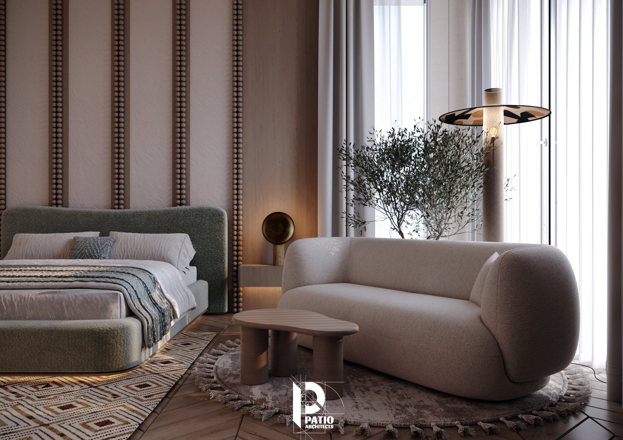 主卧室室内设计丨United Arab EmiratesAbu Dhabi丨Patio Architects L.L.C-7