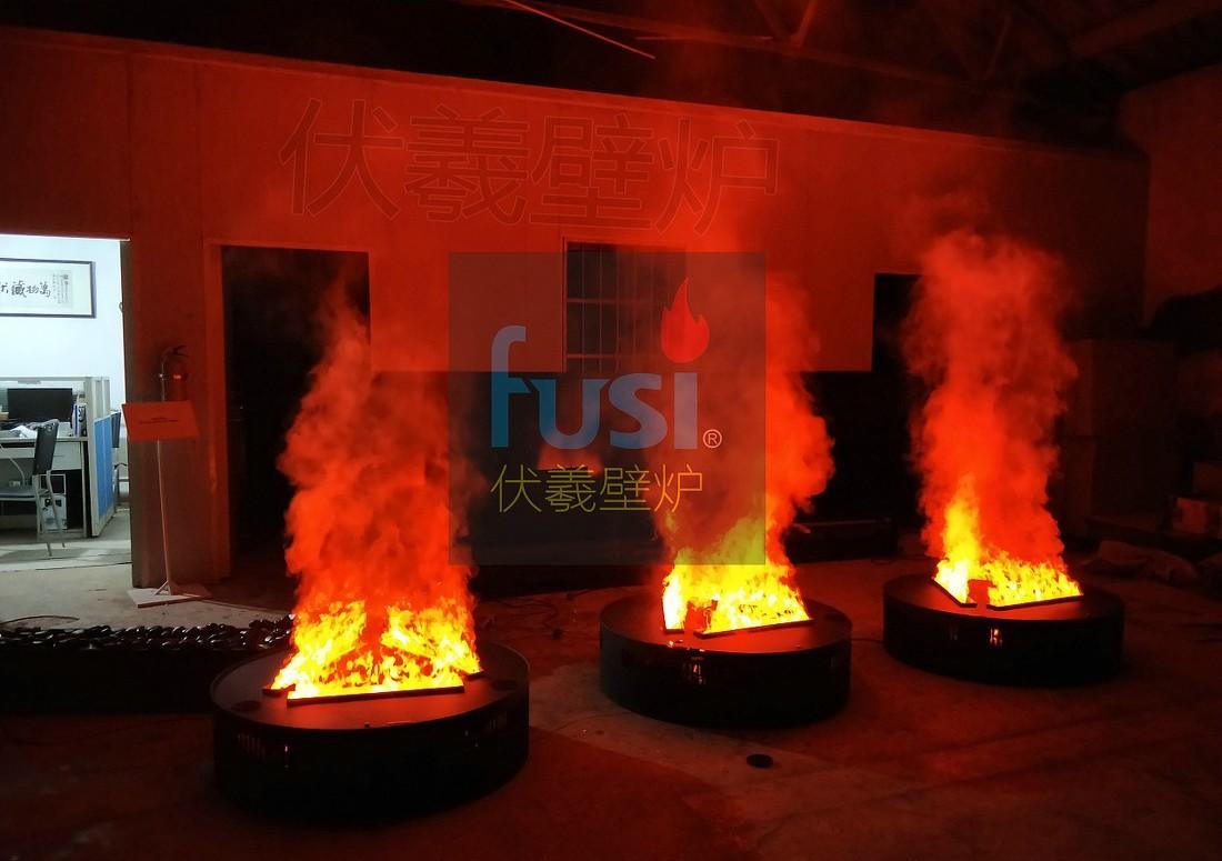 丝绸之路演武场舞台，伏羲雾化壁炉篝火设计-4