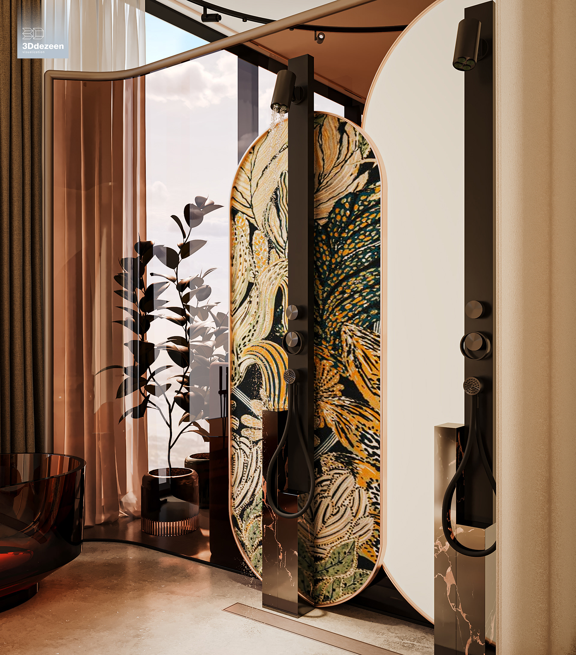 Miami Apartment 室内设计可视化丨美国-39