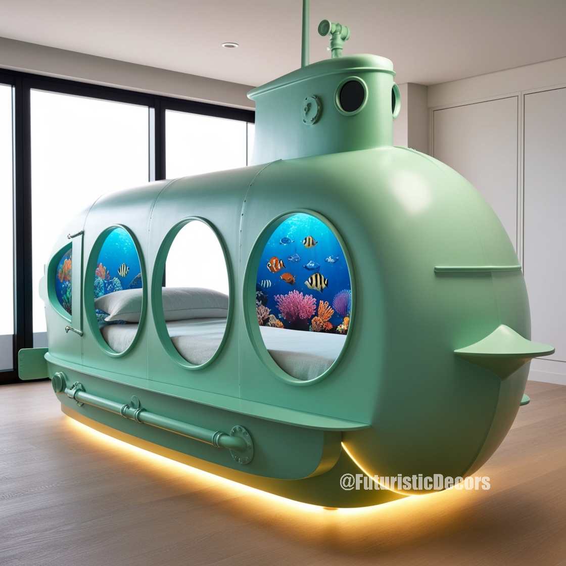 Submarine Aquarium Beds（潜艇水族馆床）-136
