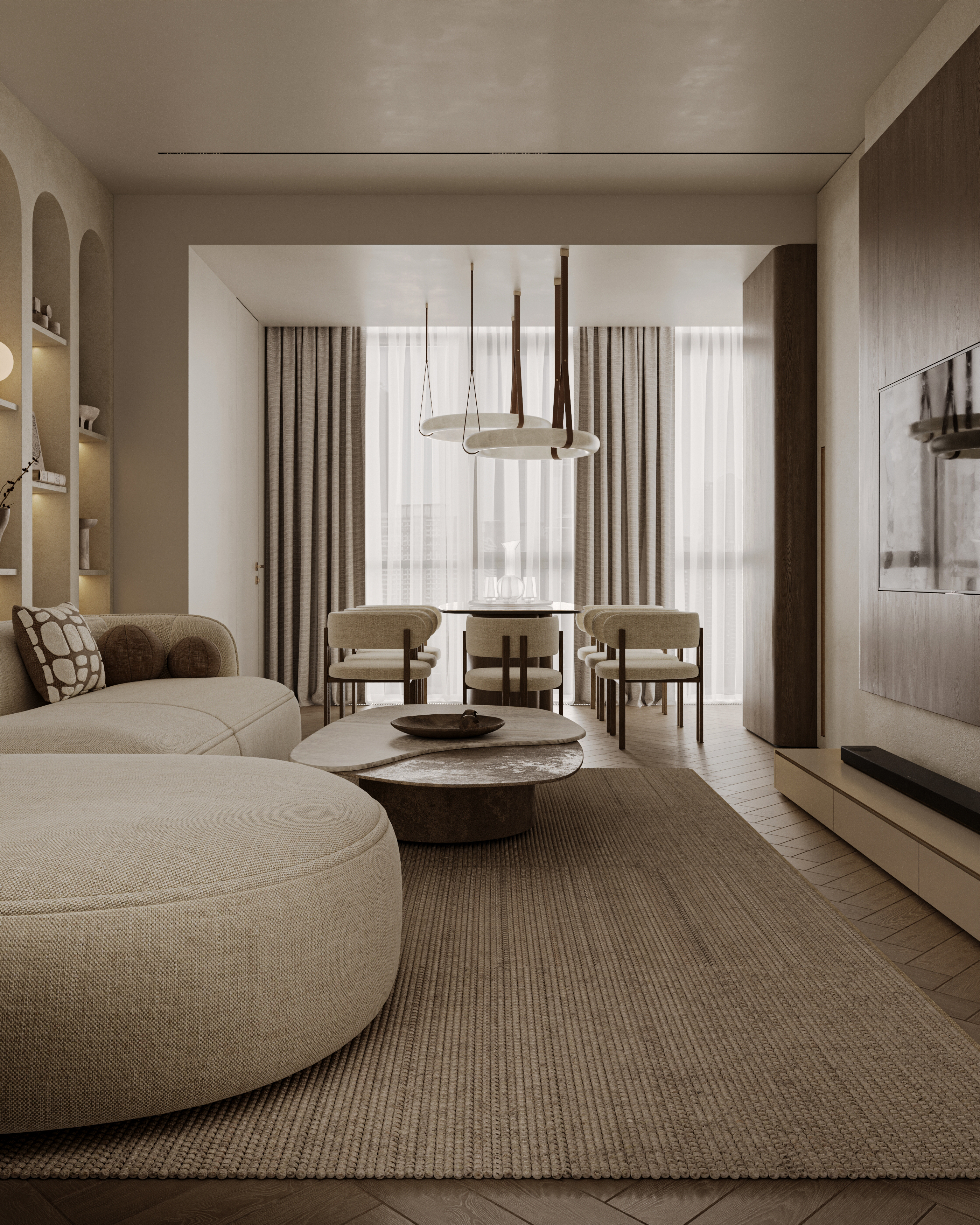 LATTE项目  客厅,餐厅及厨房丨Sher.Architects-10