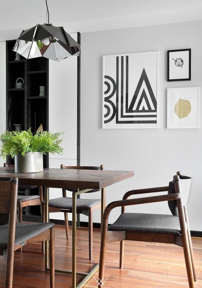 菲拉设计丨平层丨地板上墙 打造原木色北欧风-17