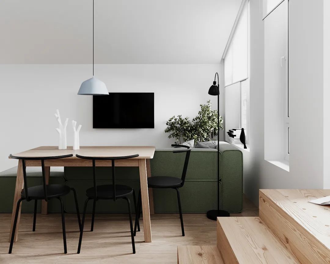 30㎡一居室公寓，高颜值多功能空间设计-3