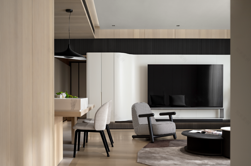 打破空间架构,利用材质实现一体化视觉分割 | Ten Design 之间设计-7