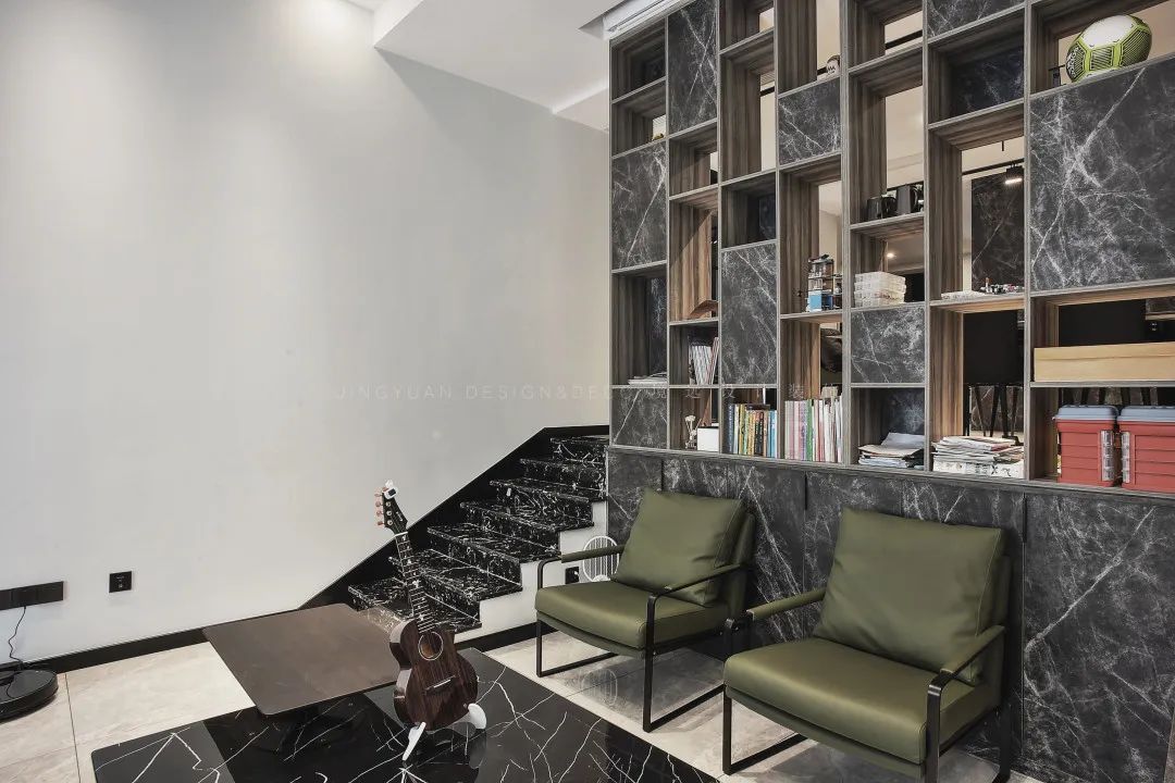 200㎡现代简约黑白灰,无主灯设计演绎个性空间高质感-36