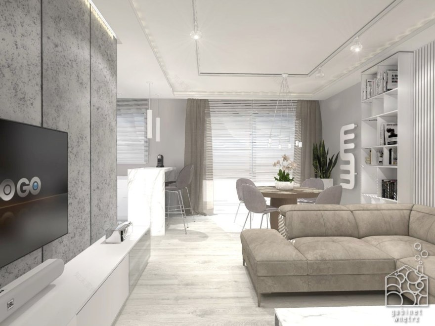 Warszawa 80m² 公寓室内设计项目丨波兰华沙-1