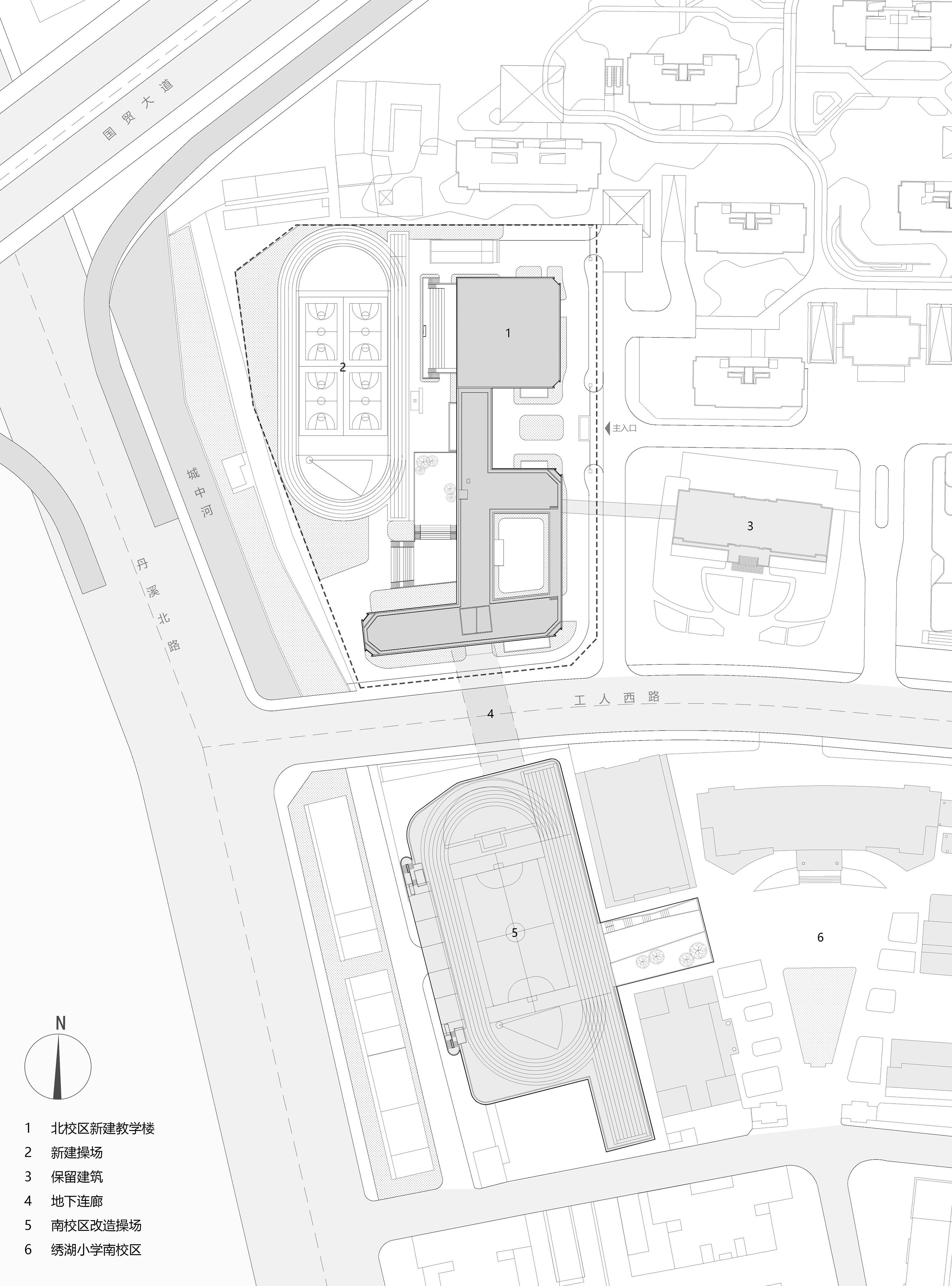 红砖与光影：义乌绣湖小学扩建工程 / 九米设计-24