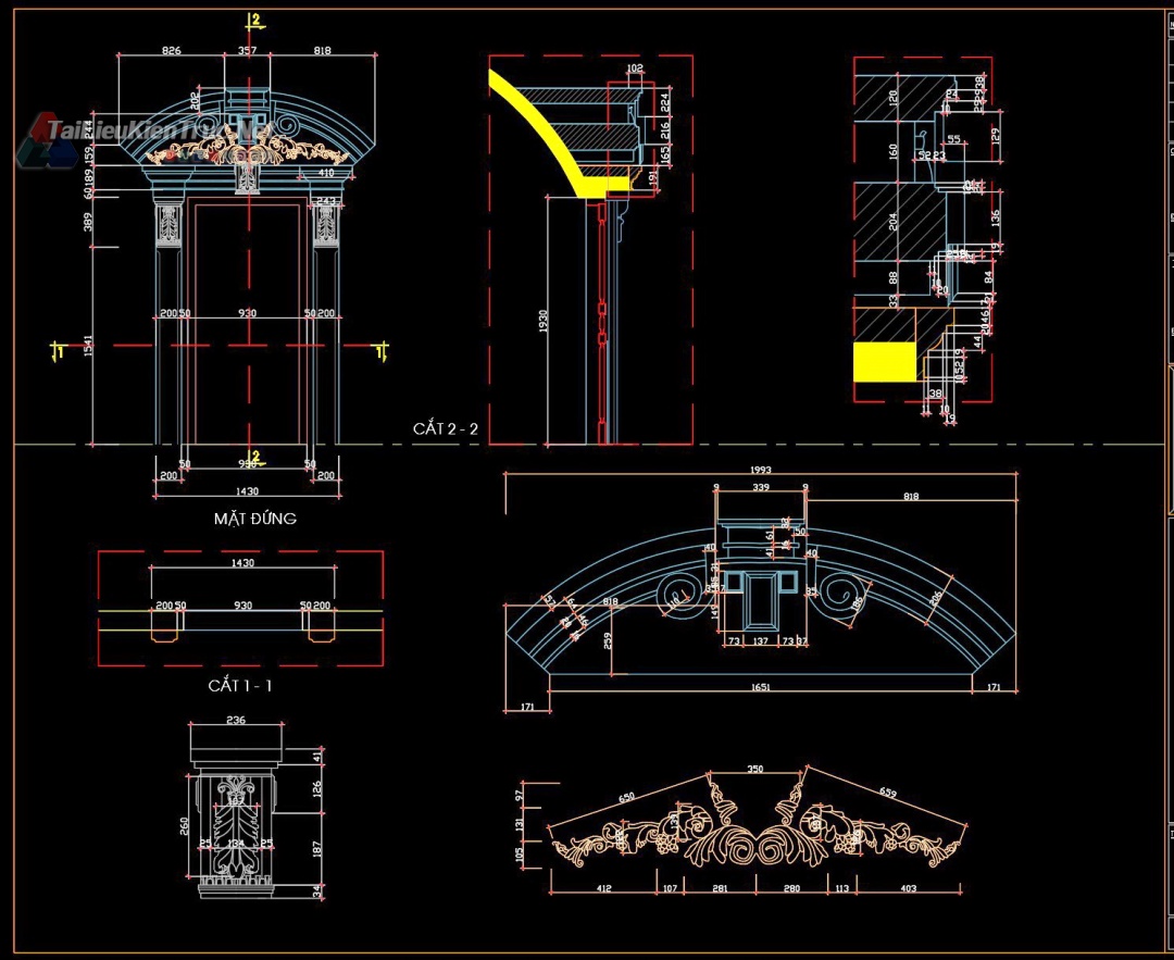 别墅古堡3层新古典设计方案（10·22m）-64
