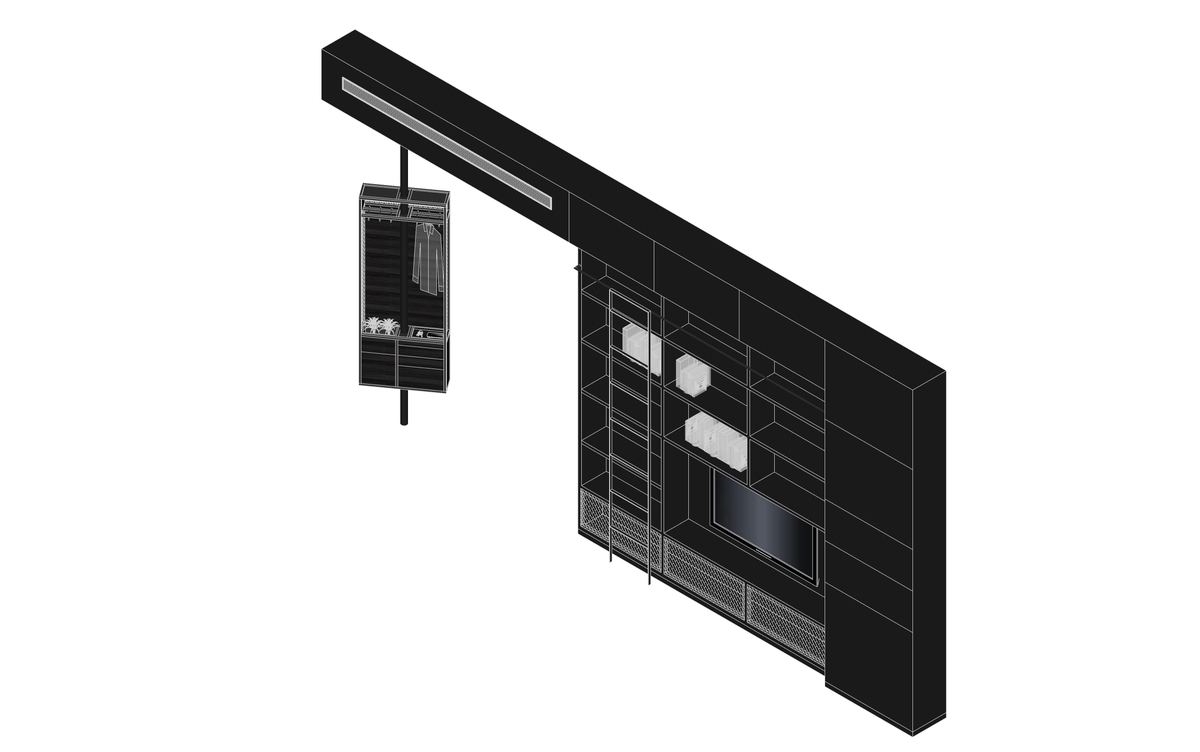 特拉维夫 44 平米公寓,深色设计诠释小空间魅力-104