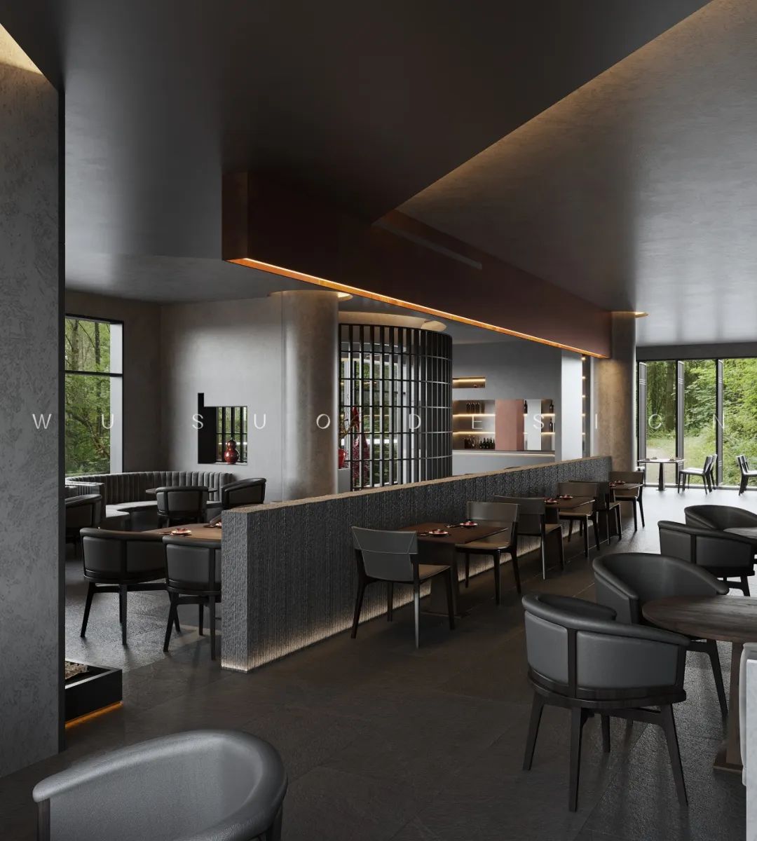 汉中翊榀璟悦餐厅丨中国汉中丨吾索设计-28