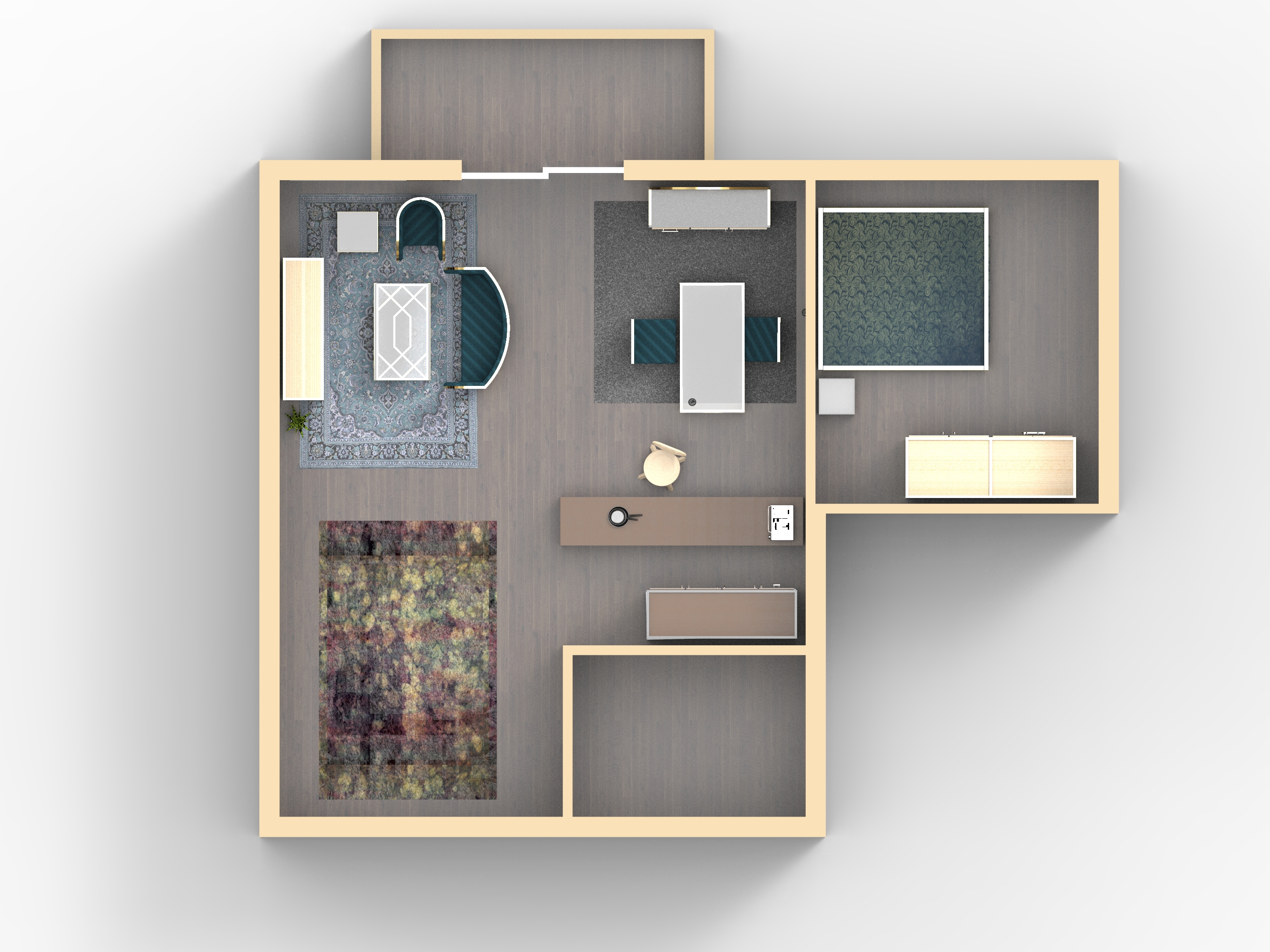 Studio apartment design-1