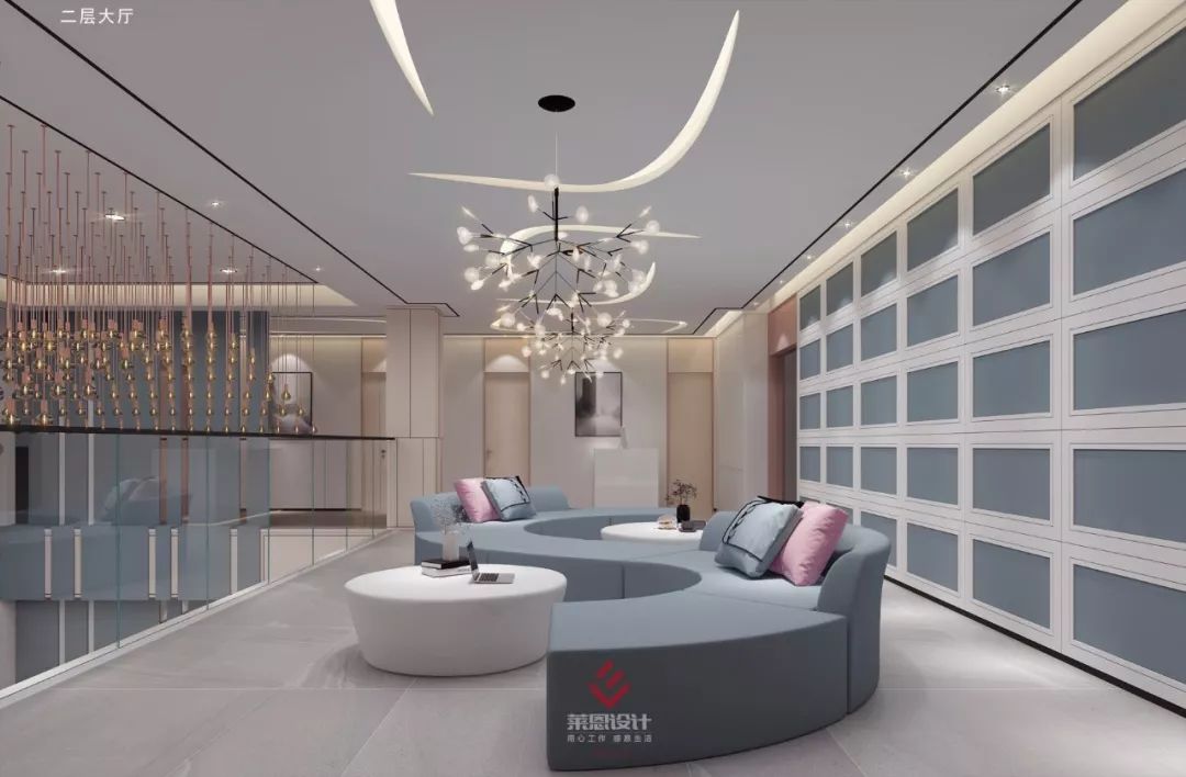 梦幻粉蓝,上海医疗美容医院设计诠释女性美-27