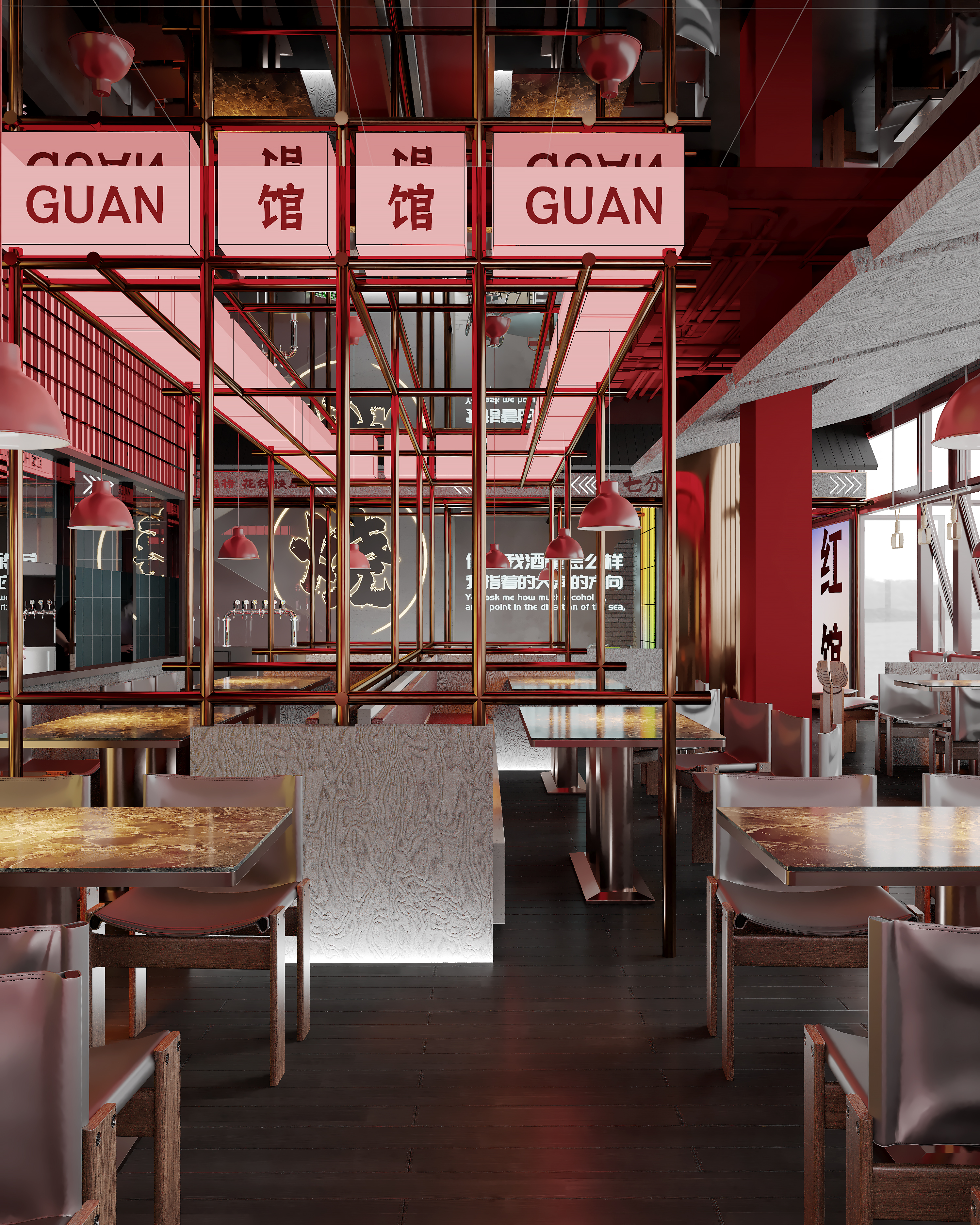 烧烤餐厅设计-8