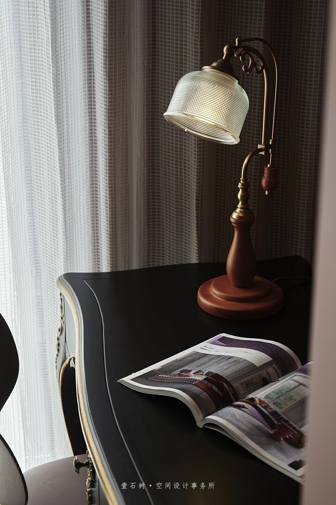 荣誉花园复古风格设计丨壹石樹空间设计事务所-37