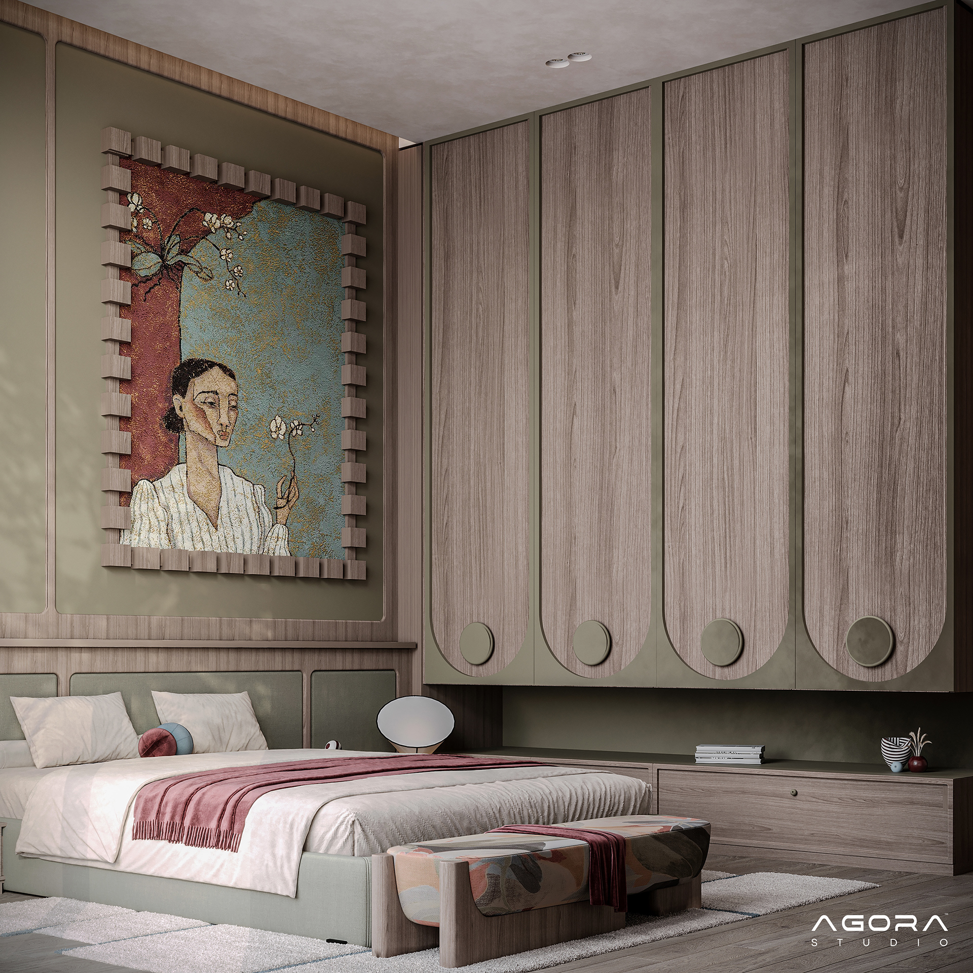 Artistic & Sophisticated 卧室-3