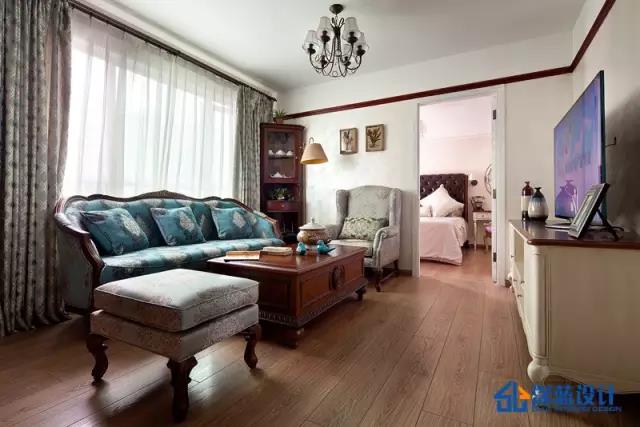 摩卡格调——小三房的美式清新调——侨城豪苑设计完工实景-13