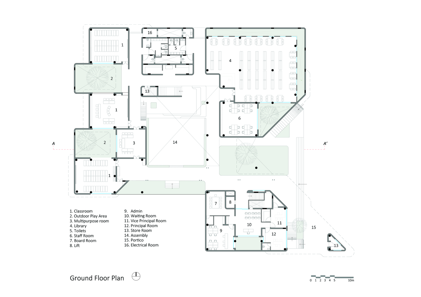 印度乡村校园新地标 | 融入本土元素的低成本绿色设计-19