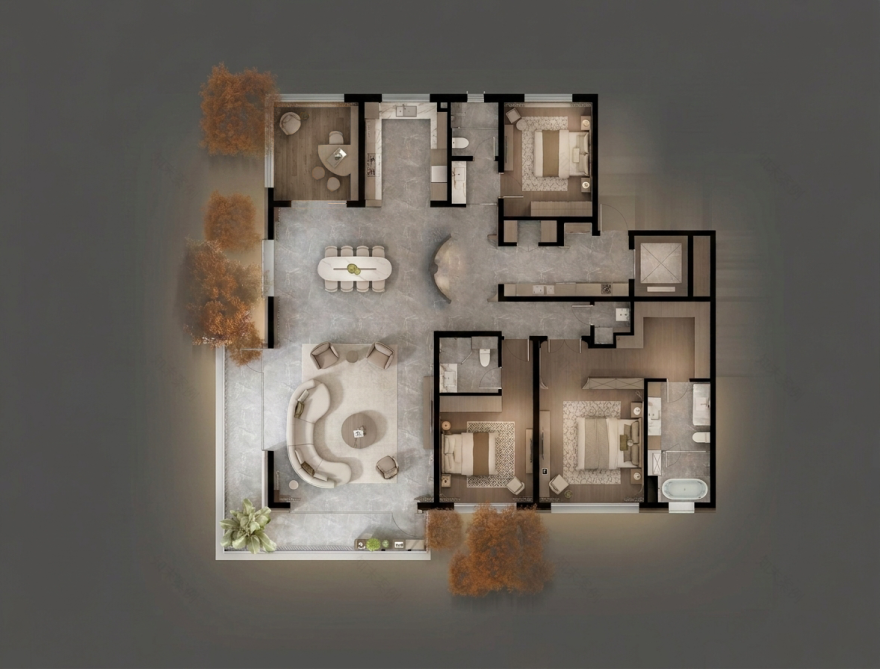 北京中海·丰和叁號院262㎡样板间丨中国北京丨赛拉维设计CLV.DESIGN-70
