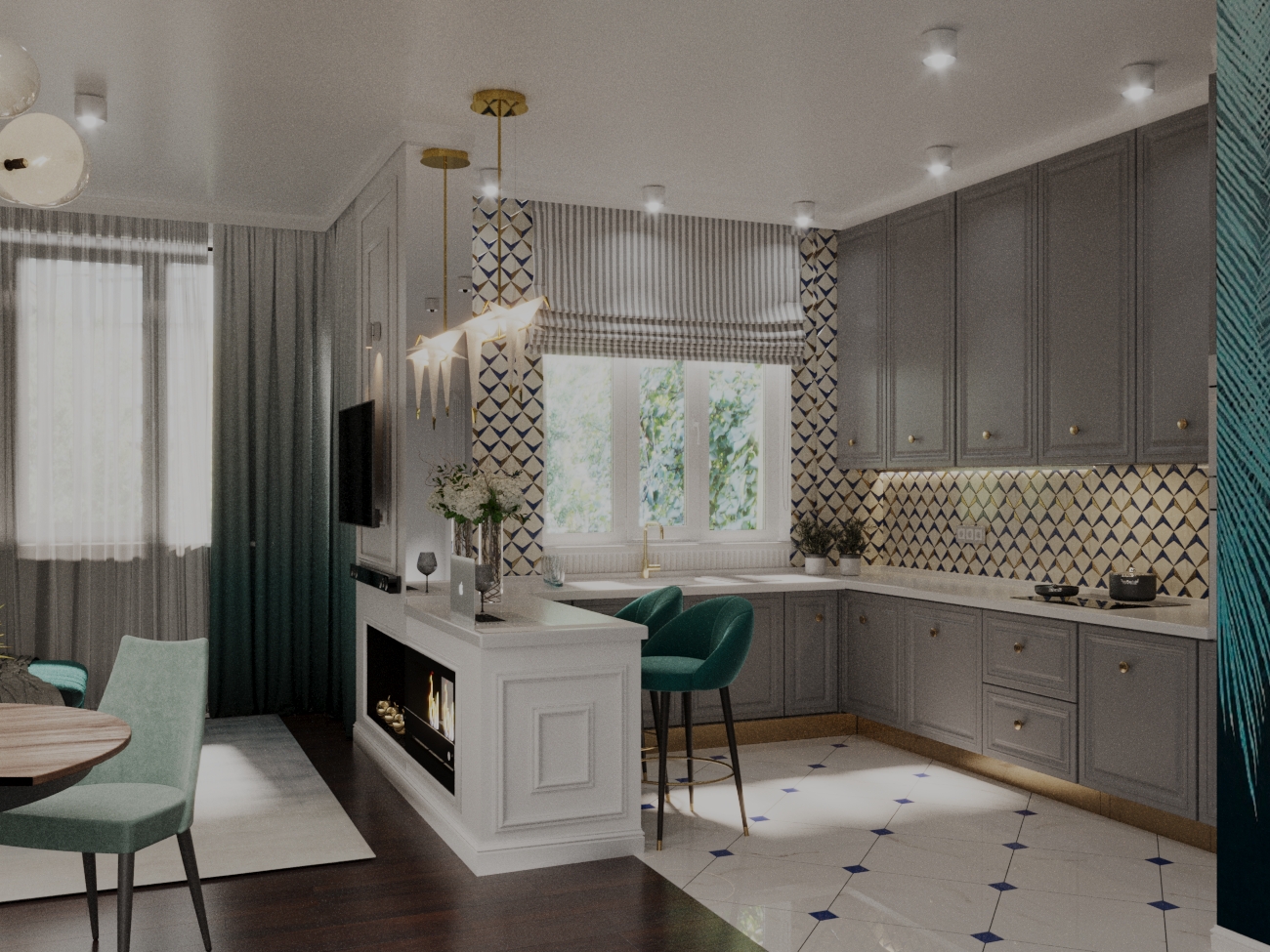 Comfortable apartment 3D visuals by Ann-4