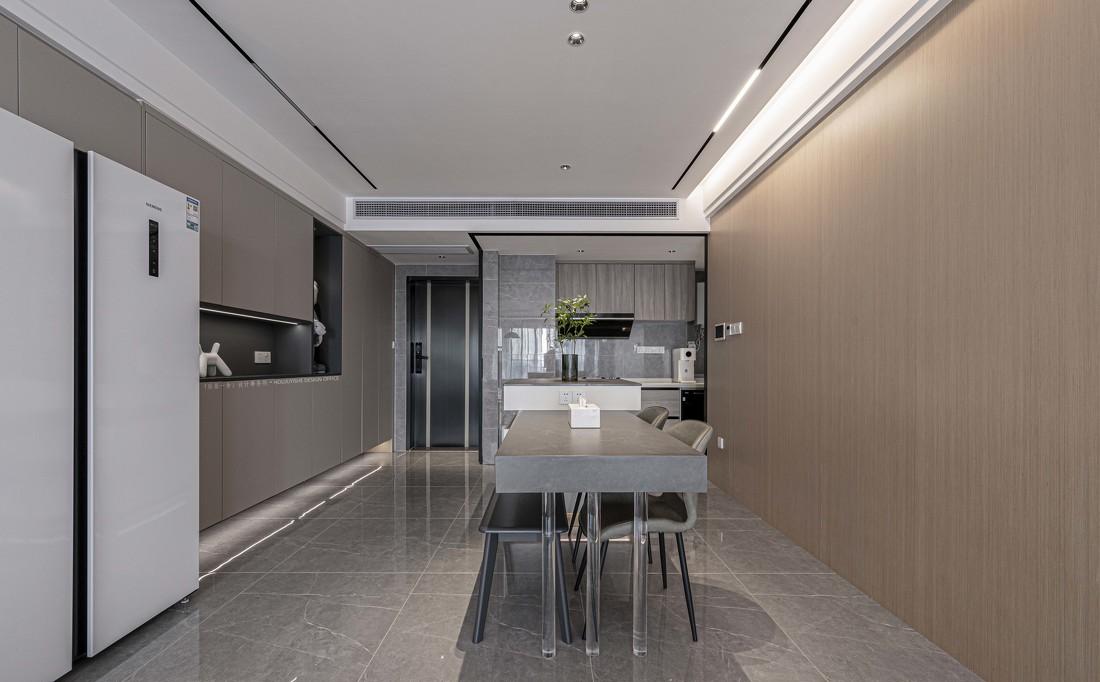 120 平现代质感极简之家-38