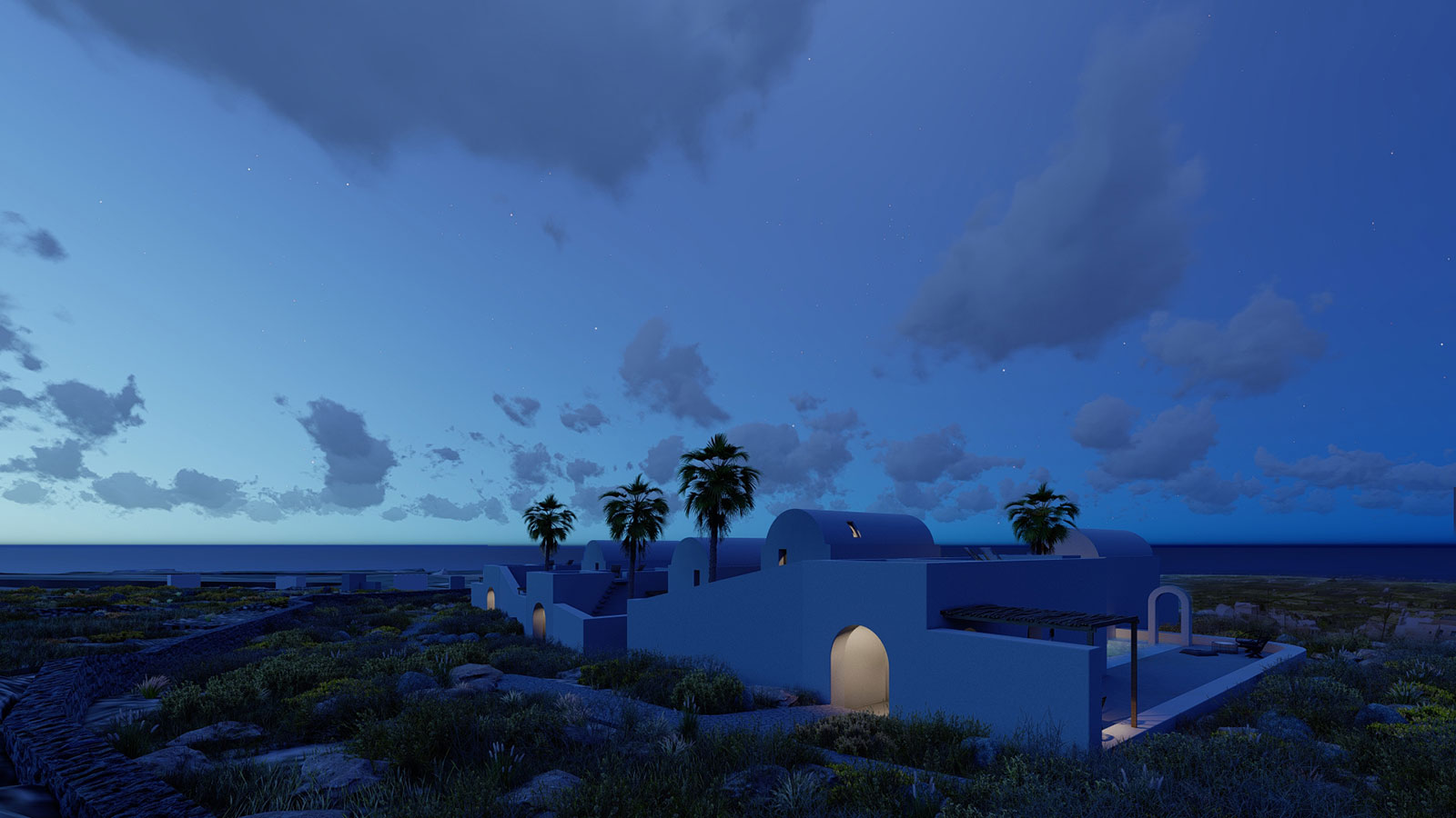 Arched residencies in Santorini island | iraisynn attinom-33