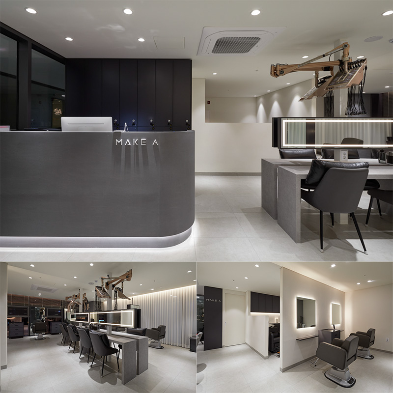 高级灰打造 26 平米奢华美容院-1