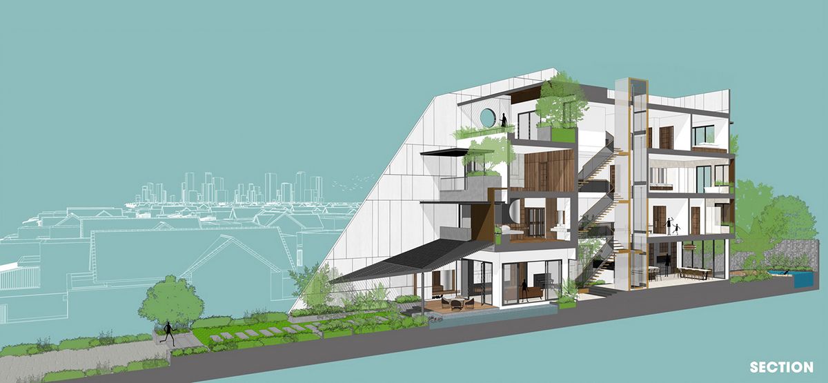 现代生活与自然和谐相融的越南 Nha Trang 住宅设计-68