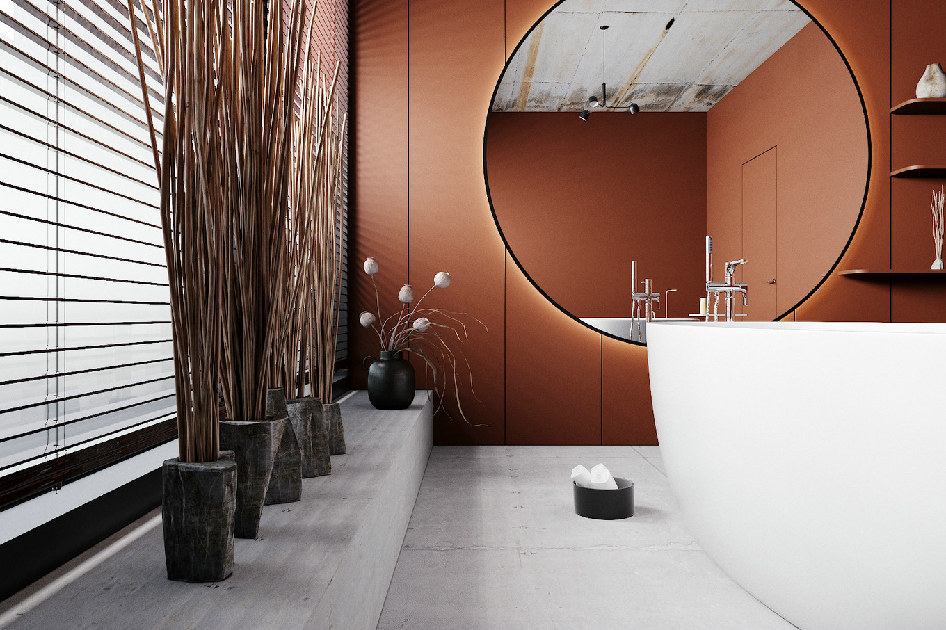 橙色工业风，雅致浪漫的温文尔雅空间-8