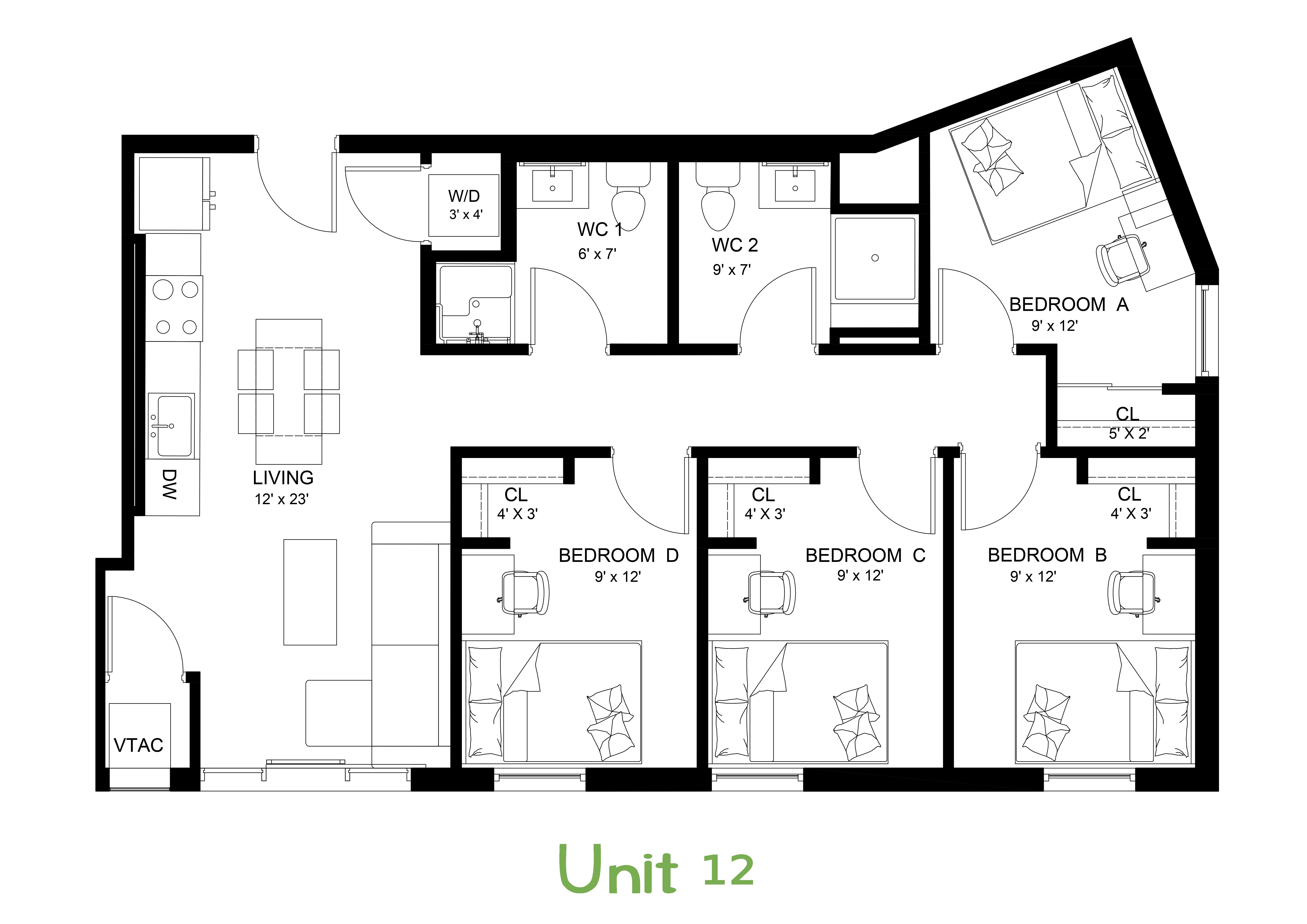 20 Housing units 3D plans-21