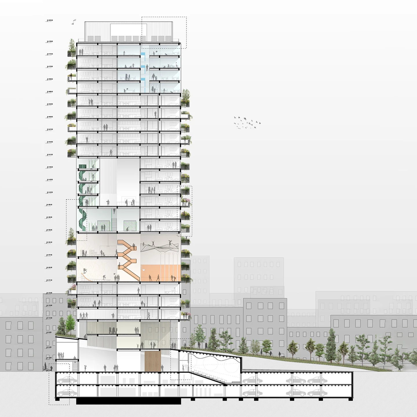 垂直城市丨阿根廷布宜诺斯艾利斯丨NoName Architecture-16